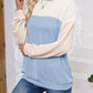 Lovelet Color Block Round Neck Long Sleeve Sweatshirt