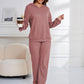 Dropped Shoulder Long Sleeve Hoodie and Pants Set