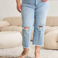 RFM Full Size Tummy Control High Waist Raw Hem Distressed Jeans