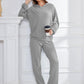 Dropped Shoulder Long Sleeve Hoodie and Pants Set