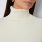 Turtleneck Dropped Shoulder Top and Pants Sweater Set