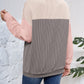 Lovelet Color Block Round Neck Long Sleeve Sweatshirt