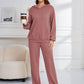 Dropped Shoulder Long Sleeve Hoodie and Pants Set