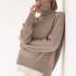 Basic Bae Turtleneck Dropped Shoulder Long Sleeve Sweater