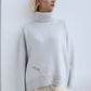 Basic Bae Turtleneck Dropped Shoulder Long Sleeve Sweater